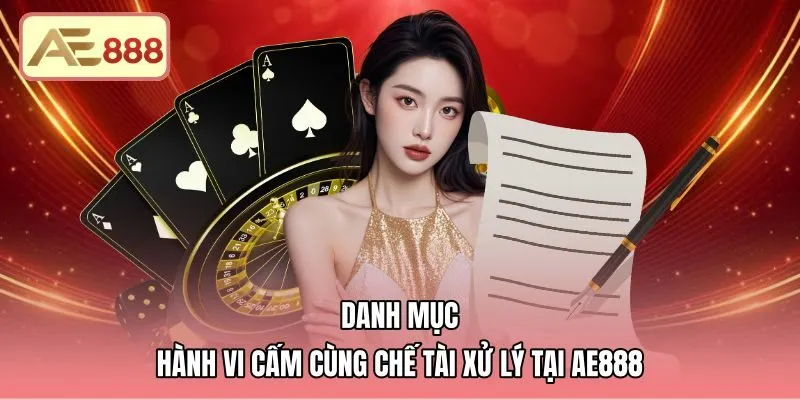 Chế tài xử lý vi phạm theo điều khoản sử dụng AE888